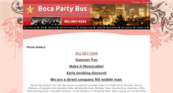 Desktop Screenshot of bocapartybus.com