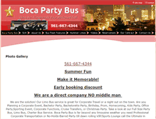 Tablet Screenshot of bocapartybus.com